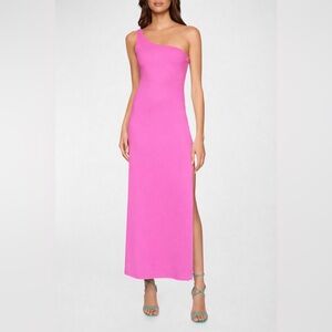 Susana Monaco One Shoulder Fuchsia Dress